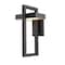 Z-Lite Luttrel 1 Light Outdoor Wall Sconce, Black & Frosted 566B-BK-LED - alternate 1